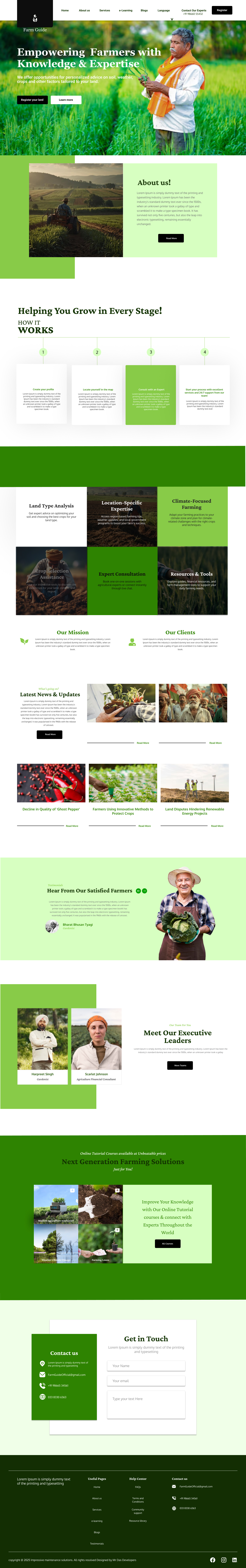 AgriGrow Farming Supply Chain System Web Design